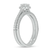 Thumbnail Image 2 of 0.71 CT. T.W. Diamond Frame Hidden Infinity Bridal Set in 10K White Gold