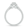 Thumbnail Image 4 of 0.71 CT. T.W. Diamond Frame Hidden Infinity Bridal Set in 10K White Gold