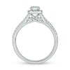 Thumbnail Image 4 of 0.73 CT. T.W. Diamond Cushion Frame Hidden Infinity Bridal Set in 10K White Gold