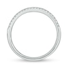 Thumbnail Image 5 of 0.73 CT. T.W. Diamond Cushion Frame Hidden Infinity Bridal Set in 10K White Gold