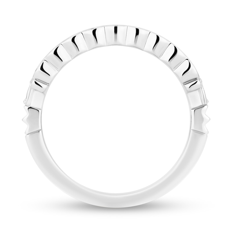 Main Image 3 of Enchanted Disney Cinderella 0.45 CT. T.W. Diamond Band in 14K White Gold
