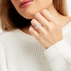 Thumbnail Image 2 of 1.23 CT. T.W. Pear Multi-Diamond Teardrop Bow-Tie Bridal Set in 10K Rose Gold