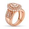 Thumbnail Image 3 of 2.23 CT. T.W. Pear Multi-Diamond Scallop Teardrop Frame Bridal Set in 10K Rose Gold