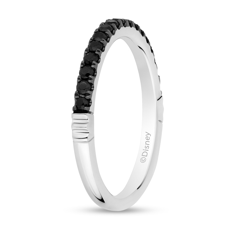 Main Image 2 of Enchanted Disney Villains 0.29 CT. T.W. Black Diamond Band in 14K White Gold