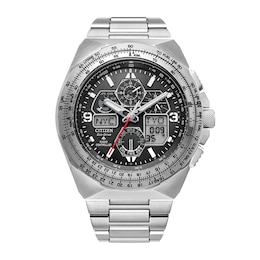 Men's Citizen Eco-Drive® Promaster Caliber U680 Air Skyhawk Chronograph Watch with Black Dial (Model: JY8120-58E)