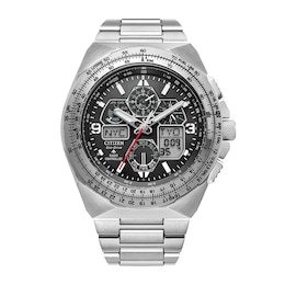 Men's Citizen Eco-Drive® Promaster Caliber U680 Air Skyhawk Chronograph Watch with Black Dial (Model: JY8120-58E)