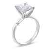Thumbnail Image 3 of 3 CT. Certified Princess-Cut Lab-Grown Diamond Solitaire Engagement Ring in 14K White Gold (F/SI2)
