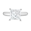 Thumbnail Image 4 of 3 CT. Certified Princess-Cut Lab-Grown Diamond Solitaire Engagement Ring in 14K White Gold (F/SI2)