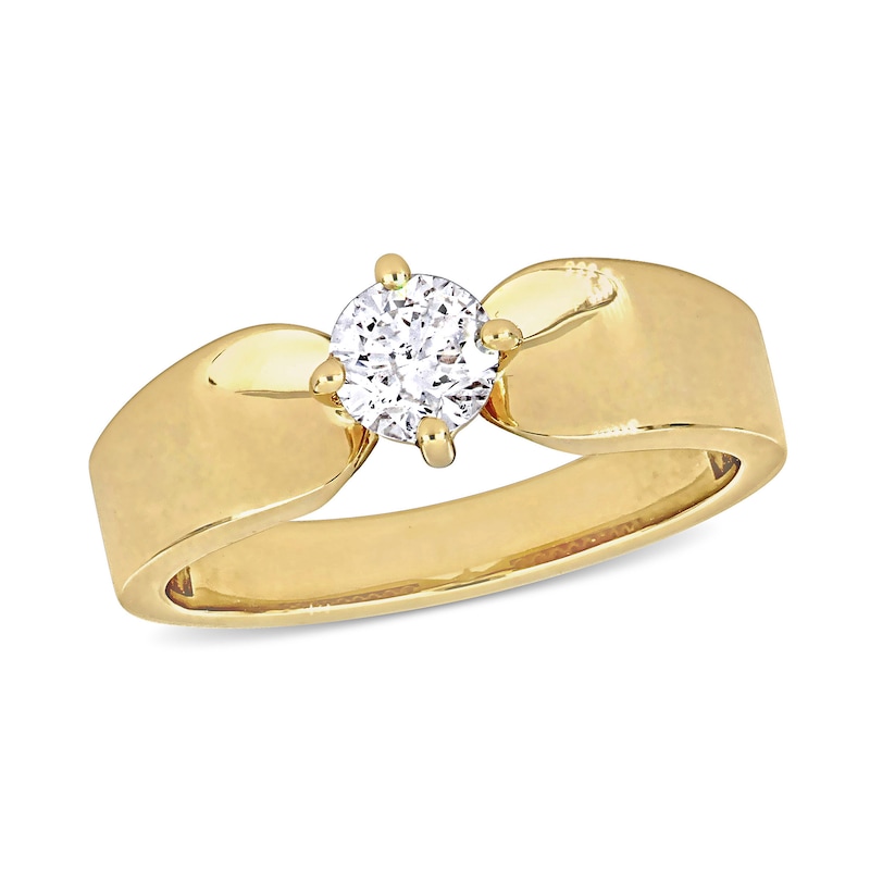 Eternally Bonded 0.50 CT. Diamond Solitaire Engagement Ring in 14K Gold (H/SI2)