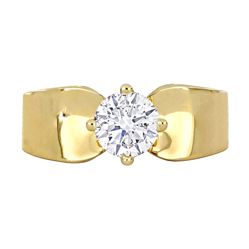 Main Image 4 of Eternally Bonded 1.00 CT. Diamond Solitaire Engagement Ring in 14K Gold (H/SI2)