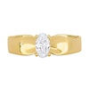 Thumbnail Image 4 of Eternally Bonded 0.50 CT. Oval Diamond Solitaire Engagement Ring in 14K Gold (H/SI2)