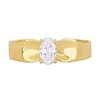 Thumbnail Image 3 of Eternally Bonded 0.50 CT. Oval Diamond Solitaire Engagement Ring in 14K Gold (H/SI2)