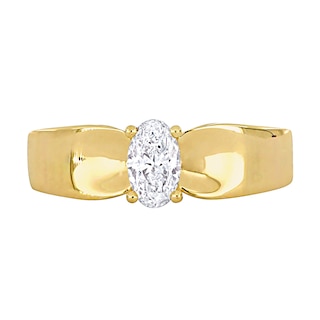 Eternally Bonded CT. Oval Diamond Solitaire Engagement Ring in 14K Gold (H/SI2