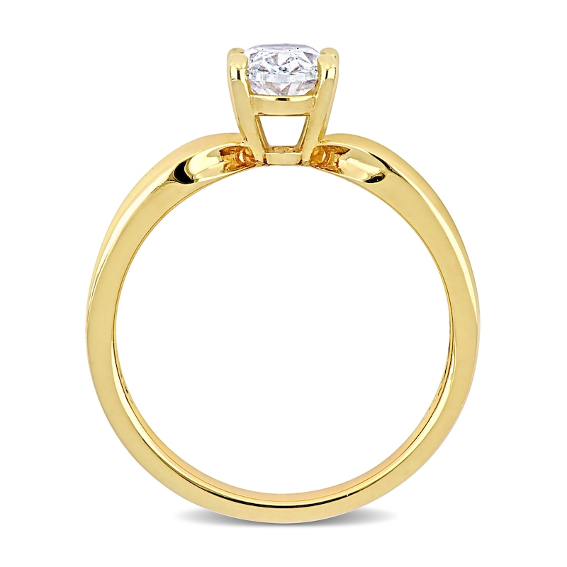 Eternally Bonded 1.00 CT. Oval Diamond Solitaire Engagement Ring in 14K Gold (H/SI2)