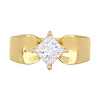 Thumbnail Image 3 of Eternally Bonded 1.00 CT. Princess-Cut Diamond Tilted Solitaire Engagement Ring in 14K Gold (H/SI2)