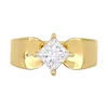 Thumbnail Image 4 of Eternally Bonded 1.00 CT. Princess-Cut Diamond Tilted Solitaire Engagement Ring in 14K Gold (H/SI2)