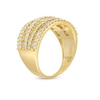 Thumbnail Image 3 of 1.95 CT. T.W. Diamond Layered Overlay Multi-Row Band in 10K Gold
