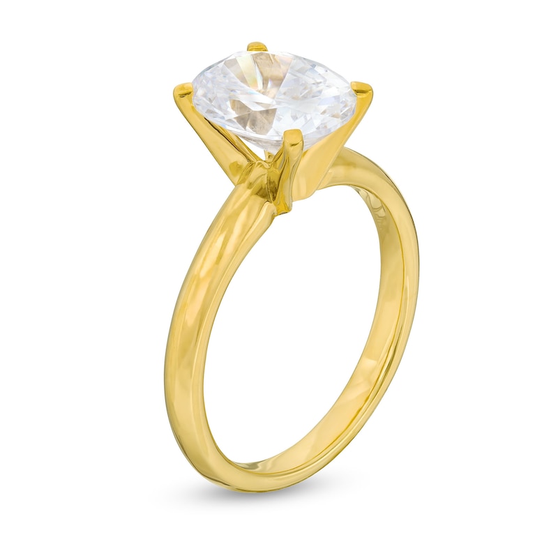 Main Image 3 of 2.00 CT. Oval Certified Lab-Grown Diamond Solitaire Engagement Ring in 14K Gold (F/VS2)