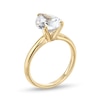 Thumbnail Image 3 of 2.00 CT. Pear-Shaped Certified Lab-Grown Diamond Solitaire Engagement Ring in 14K Gold (F/SI2)