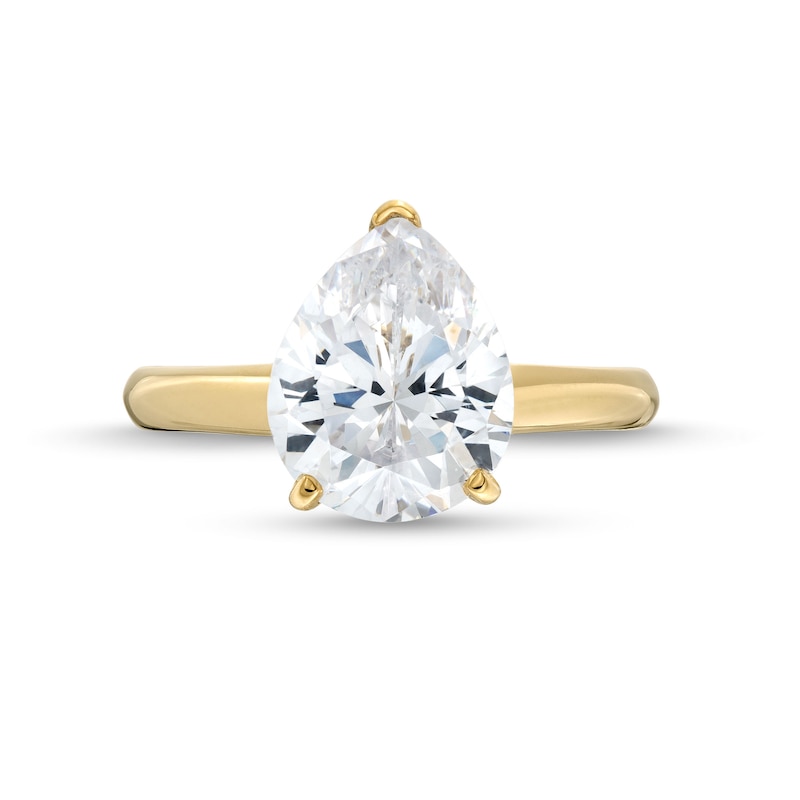 Main Image 4 of 2.00 CT. Pear-Shaped Certified Lab-Grown Diamond Solitaire Engagement Ring in 14K Gold (F/SI2)