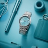 Thumbnail Image 5 of Men's Citizen Tsuyosa Collection Automatic Watch with Sky Blue Sunray Dial (Model: NJ0151-53M)