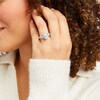 Thumbnail Image 2 of 2.00 CT. T.W. Pear-Shaped Certified Lab-Grown Diamond Sideways Collar Engagement Ring in 14K White Gold (F/SI2)