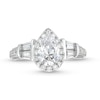 Thumbnail Image 3 of 2.00 CT. T.W. Pear-Shaped Certified Lab-Created Diamond Sideways Collar Engagement Ring in 14K White Gold (F/SI2)