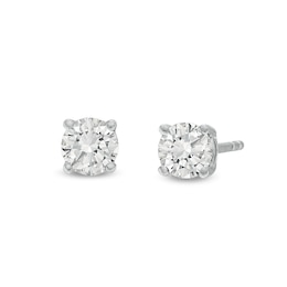 0.50 CT. T.W. Diamond Solitaire Stud Earrings in 10K White Gold (J/I3)
