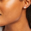 Thumbnail Image 1 of 1.00 CT. T.W. Diamond Solitaire Stud Earrings in 10K White Gold (J/I3)