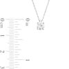 Thumbnail Image 4 of 0.50 CT. Diamond Solitaire Pendant in 10K White Gold (J/I3)