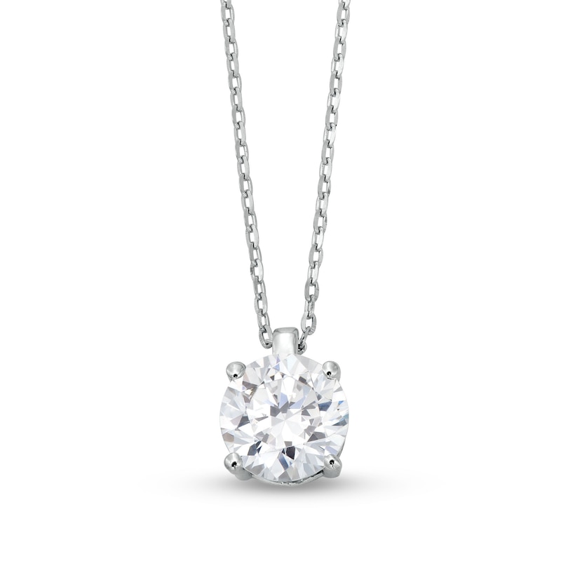 Main Image 1 of 1.00 CT. Diamond Solitaire Pendant in 10K White Gold (J/I3)