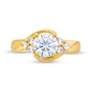 Thumbnail Image 4 of 1.50 CT. T.W. Certified Lab-Grown Diamond Tri-Sides Bypass Engagement Ring in 14K Gold (F/SI2)