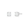 Thumbnail Image 0 of 0.10 CT. T.W. Certified Lab-Created Diamond Solitaire Stud Earrings in Sterling Silver (I/SI2)
