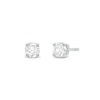 Thumbnail Image 1 of 0.10 CT. T.W. Certified Lab-Grown Diamond Solitaire Stud Earrings in Sterling Silver (I/SI2)