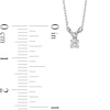 0.10 CT. Certified Lab-Created Diamond Solitaire Pendant in Sterling Silver (I/SI2)
