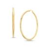 Thumbnail Image 0 of 60.0mm Tube Hoop Earrings in Hollow 10K Gold