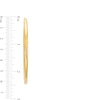 60.0mm Tube Hoop Earrings in Hollow 10K Gold