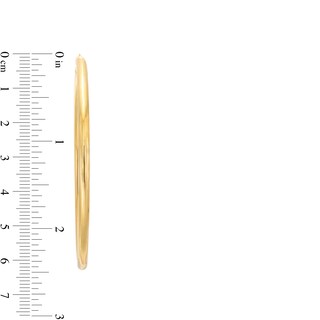 60.0mm Tube Hoop Earrings in Hollow 10K Gold