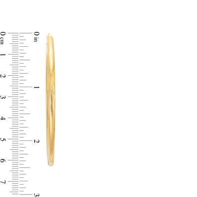 60.0mm Tube Hoop Earrings in Hollow 10K Gold