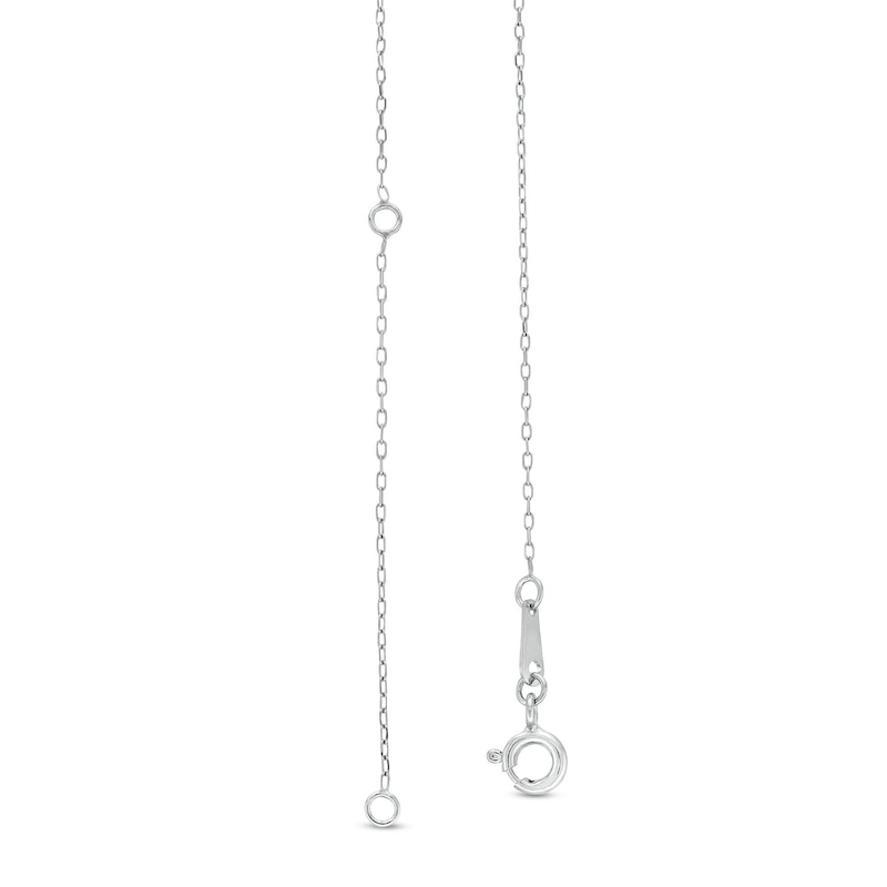 1.00 CT. T.W. Certified Lab-Created Diamond Bypass Curved Bar Necklace in 10K White Gold (F/SI2)