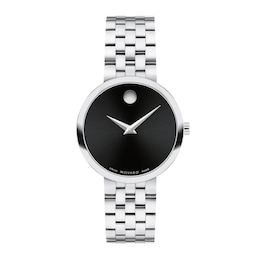 Ladies' Movado Museum® Classic Watch with Black Dial (Model: 0607813)