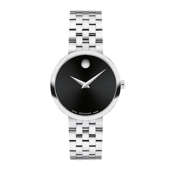 Ladies' Movado Museum® Classic Watch with Black Dial (Model: 0607813)