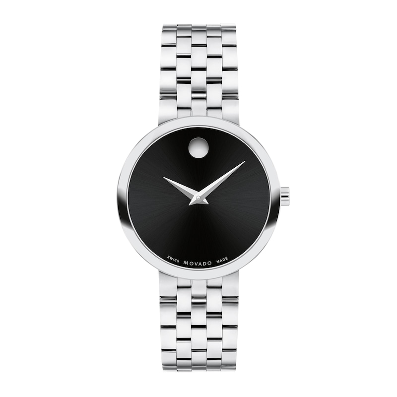 Ladies' Movado Museum® Classic Watch with Black Dial (Model: 0607813)