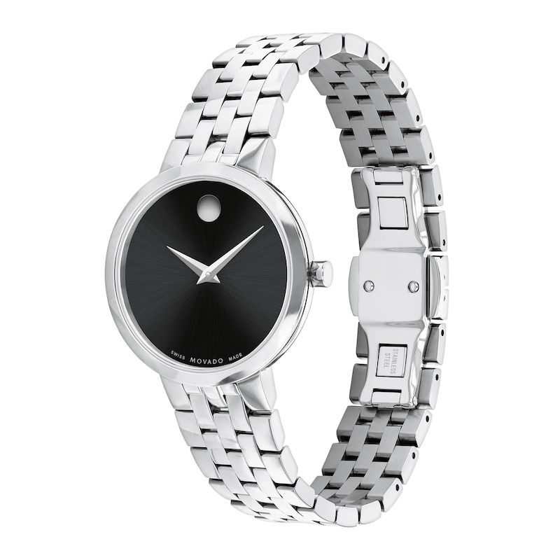 Ladies' Movado Museum® Classic Watch with Black Dial (Model: 0607813)