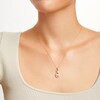 Thumbnail Image 2 of 0.25 CT. T.W. Diamond Swirl Infinity Symbol Pendant in 10K Gold
