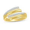 Thumbnail Image 1 of 0.12 CT. T.W. Diamond Bypass Open Wrap Ring in 10K Gold