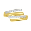 Thumbnail Image 3 of 0.12 CT. T.W. Diamond Bypass Open Wrap Ring in 10K Gold