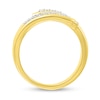 Thumbnail Image 4 of 0.12 CT. T.W. Diamond Bypass Open Wrap Ring in 10K Gold