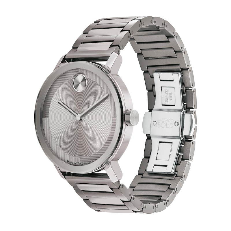 Main Image 2 of Men's Movado Bold® Evolution Grey IP Watch with Textured Tonal Grey Dial (Model: 3601096)