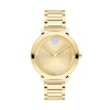Thumbnail Image 1 of Ladies' Movado Bold® Evolution Crystal Accent Gold-Tone IP Watch with Textured Tonal Gold-Tone Dial (Model: 3601106)